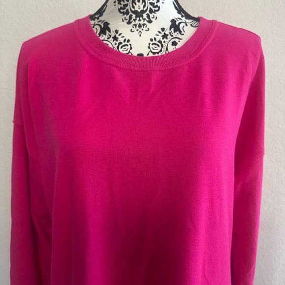 Ideology Women’s Activewear Sweatshirt Size L Fuchsia - Picture 2 of 7